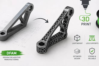 optimize your design for 3d printing using dfam principles