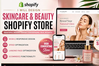build luxury skincare beauty shopify store build cosmetic makup lipstick website