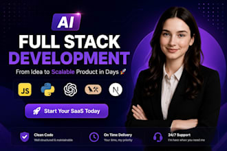 do ai website development, full stack website, full stack ai software developer