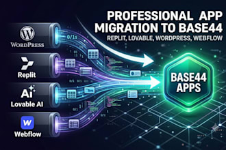 migrate replit to base 44, loveable to base 44, wordpress to base 44 webflow app