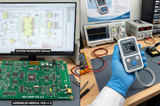 design medical device pcb, schematic and prototype for healthcare product