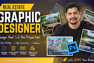 design real estate social media posts, listing creatives