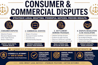write a corporate pre litigation notice for commercial disputes