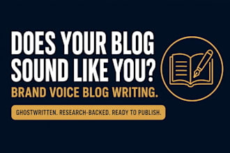 write SEO blog posts in your brand voice