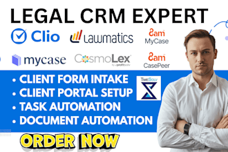 automate your legal CRM client intake and workflow using clio mycase lawmatics
