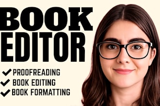 be developmental book editor for fiction novel or nonfiction
