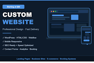 build a professional landing page or website