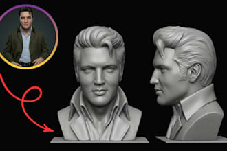 sculpt 3d printable action figure 3d head bust 3d statue 3d face likeness 3d toy