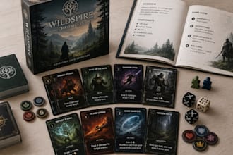 design board game card game tabletop game cards box and rulebook