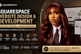 develop a professional squarespace website from scratch