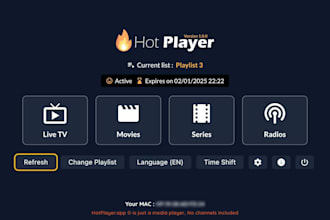 rebrand hot iptv player with your logo and admin panel