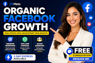 do organic facebook page growth and targeted promotion for real followers