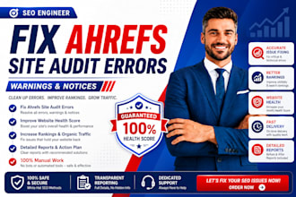 fix ahref website audits report  errors  optimize the website technical seo
