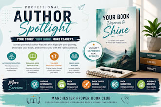 create a professional author spotlight for your book and author brand