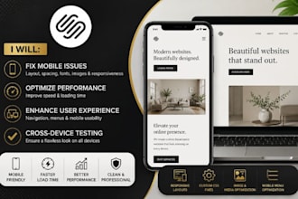 fix squarespace mobile issues optimize sqaurespace website