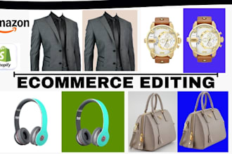 do ecommerce photoshop image retouching amazon photo editing background removal