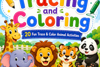 design printable preschool worksheets, flashcards and activity books
