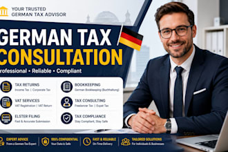 handle german tax, german vat, bookkeeping, vat id registration elster filing