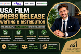 publish USA film press release for movie promotion and PR distribution