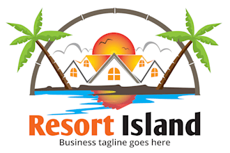 create a professional logo for tourism and hotels