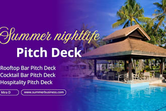 design rooftop bar pitch deck summer nightlife venue pitch deck