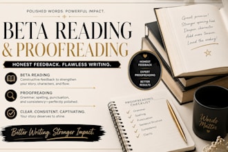 beta read and proofread your epic fantasy, urban fantasy, and high urban fantasy