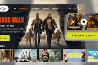 develop iptv app with middleware for smart tvs roku TV and mobile
