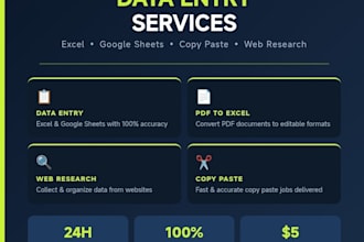do fast and accurate data entry and copy paste jobs
