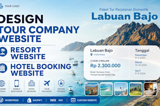 design tour website, resort website, hotel booking website hotel website