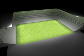 diseño de iluminación profesional para estadios y campos deportivos