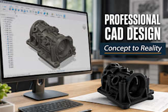design custom 3d cad models for functional parts and rapid prototyping