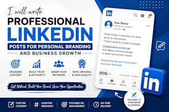 write engaging linkedin posts for personal branding and business growth
