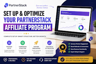 set up and optimize your partnerstack affiliate program