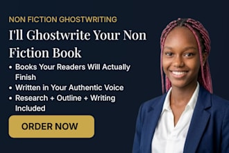 ghostwrite a professional nonfiction ebook or book