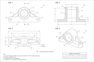 create uspto patent drawings, utility and design patent illustrations