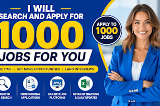 search and apply for 1000 jobs for you, job search, job application