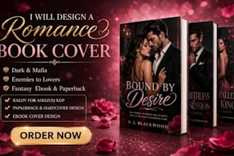 design premium mafia dark romance gothic book cover fantasy cover design