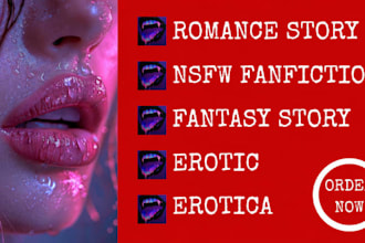 ghostwrite erotic story, romance novel, nsfw fanfiction, comic, fantasy book