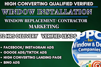 run window installation leads window replacement facebook ads window google ads