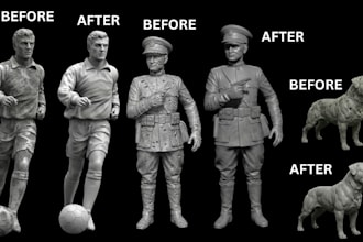repair, fix stl file, cleanup mesh, edit and optimize 3d scan for 3d printing
