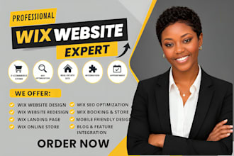 redesign wix site design, revamp or edit wix studio website redesign wix website
