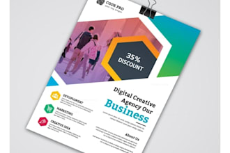 design flyer, brochures and newsletter for your business