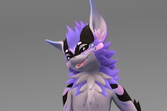 creaye custom furry avatar with facial tracking