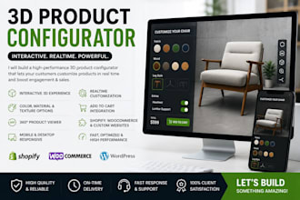 build interactive threejs webgl and 3d product configurator for your website