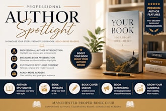 showcase your book with a premium author spotlight feature