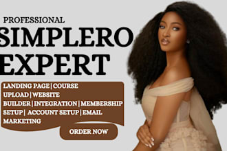 setup simplero course website, sales funnel and email automation