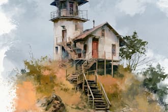 paint digital watercolour illustration