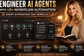 engineer n8n ai agent automation workflow,  build custom ai agents n8n workflow