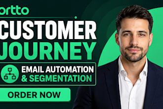 set up ortto customer journey email automation workflow and segmentation