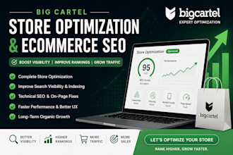 do big cartel store optimization and ecommerce SEO